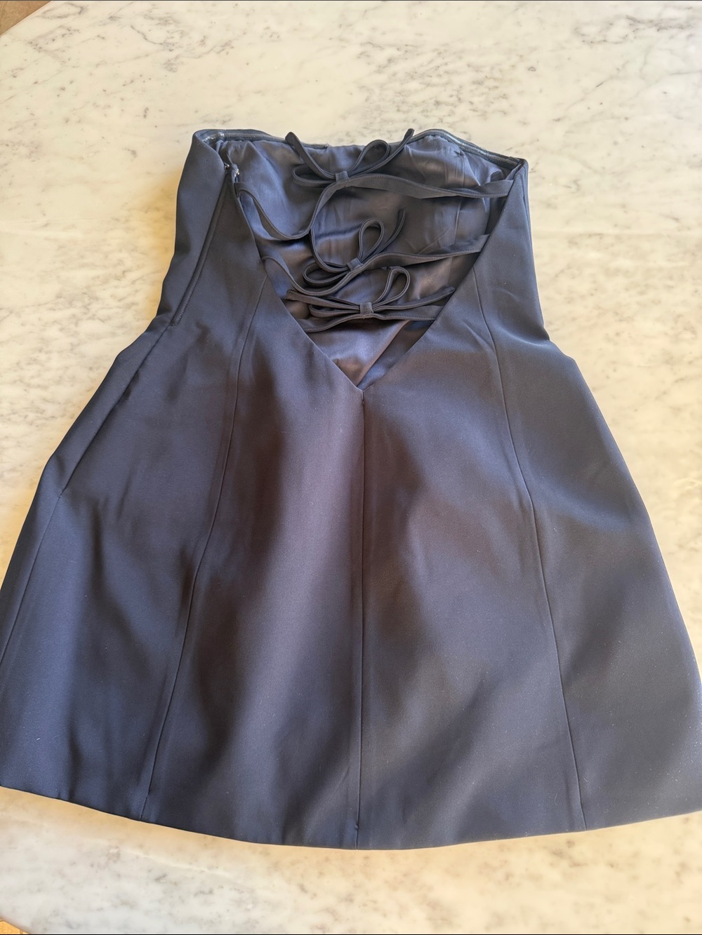 Meshki Neeka Strapless Bow Back Mini Dress - Picture 11 of 13
